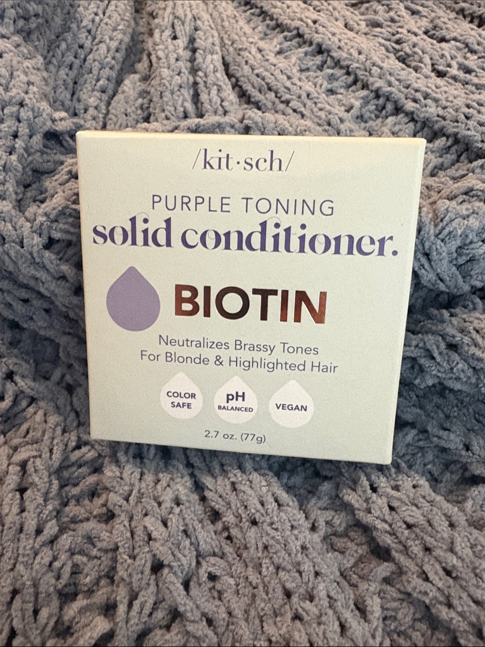 Kitsch Purple Toning Solid Conditioner with Biotin - Purple